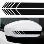 10 PCS Simple Rearview Mirror Car Stickers Rearview Mirror Personality Scratches Reflective Car Stickers, D5