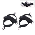 1 Pair Fitness Shoe Cover Pull Rope Fitness Equipment Straps, 1 Pair Pull Rope (Black)