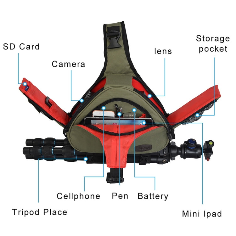 CADeN K1 DSLR Camera Shoulder Waterproof Bag With Rain Cover