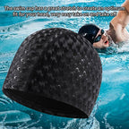 Adult Crescent PU Waterproof Comfortable Earmuff Swimming Cap, Adult Swimming Cap(Silver Grey), Adult Swimming Cap(Dark Blue), Adult Swimming Cap(Pink), Adult Swimming Cap(Black), Adult Swimming Cap(Sky)