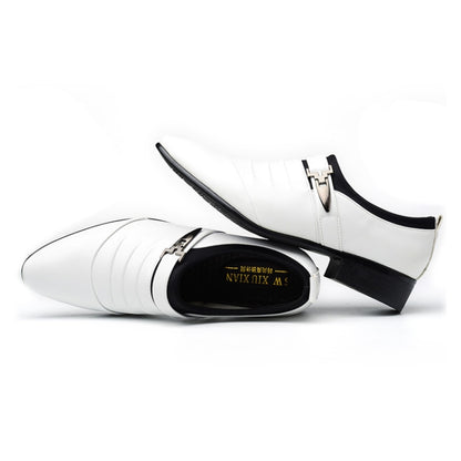 Men Set Business Dress Shoes PU Leather Pointed Toe Oxfords Shoes, 38, 39, 40, 41, 42, 43, 44, 45, 46