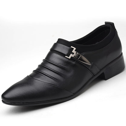 Men Set Business Dress Shoes PU Leather Pointed Toe Oxfords Shoes, 38, 39, 40, 41, 42, 43, 44, 45, 46