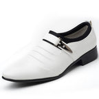 Men Set Business Dress Shoes PU Leather Pointed Toe Oxfords Shoes, 47, 48