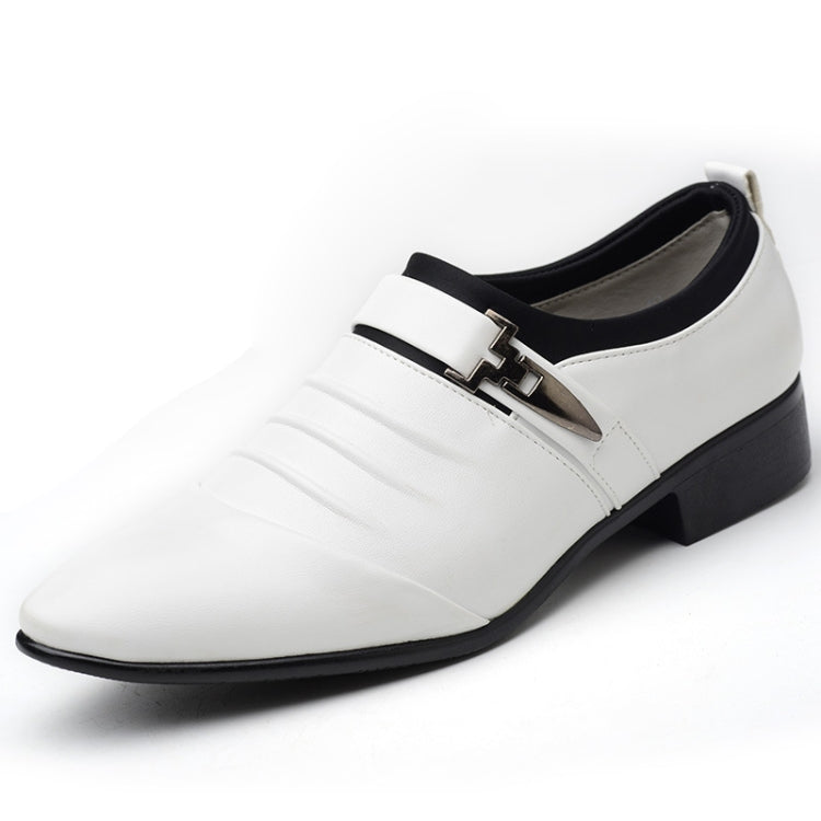 Men Set Business Dress Shoes PU Leather Pointed Toe Oxfords Shoes, 47, 48