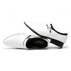 Men Set Business Dress Shoes PU Leather Pointed Toe Oxfords Shoes, 47, 48