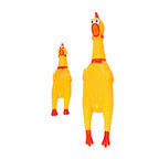 Funny Pet Supplies Rubber Screaming Chicken Cat Dog Vocal Pet Toy, 16cm