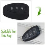 Silicone Car Key Cover for Ford Kuga Focus 3 4 Ecosport Fiesta, For Ford Kuga Focus