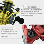 Full Metal Swing Arm Metal Head Fishing Reel, YUMOSHI XF1000, YUMOSHI XF2000, YUMOSHI XF3000, YUMOSHI XF4000, YUMOSHI XF5000, YUMOSHI XF6000, YUMOSHI XF7000
