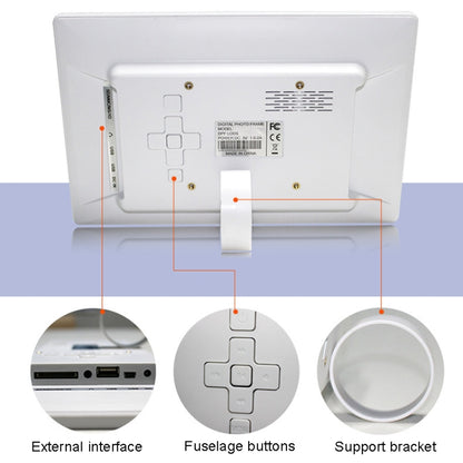DPF-106 10.1 inch Digital Photo Frame LED Video Advertising Machine, US Plug, EU Plug, UK Plug, AU Plug