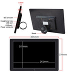 DPF-1201 12 inch 1280x800 Resolution Wall Mounted Advertising Machine LCD Electronic Photo Frame, US Plug, EU Plug, UK Plug, AU Plug