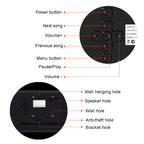 DPF-1201 12 inch 1280x800 Resolution Wall Mounted Advertising Machine LCD Electronic Photo Frame, US Plug, EU Plug, UK Plug, AU Plug