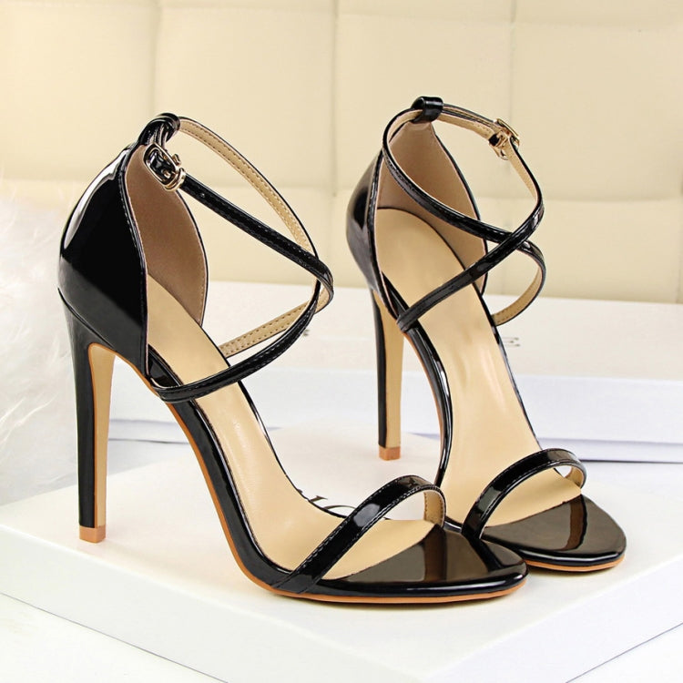 Fashion Ladies Sexy Stiletto Heel Toe Cross Strap Sandals, 34, 35, 36, 37, 38, 39, 40