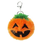 3 PCS Pumpkin Plush Keychains Fashion Car Halloween Key Chain Party Gift, Pumpkin Shape