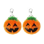 3 PCS Pumpkin Plush Keychains Fashion Car Halloween Key Chain Party Gift, Pumpkin Shape