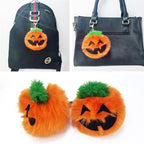 3 PCS Pumpkin Plush Keychains Fashion Car Halloween Key Chain Party Gift, Pumpkin Shape