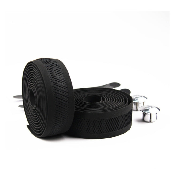 PROMEND Road Bike Handlebar Embossed Hollow Breathable Sweat-absorbent Anti-slip Tape, 200x3cm Mesh Texture