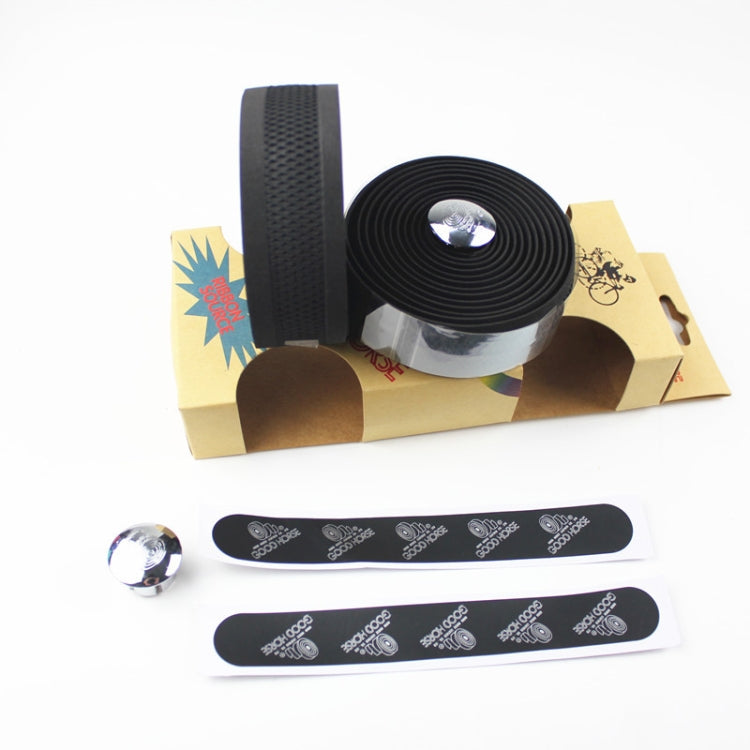 PROMEND Road Bike Handlebar Embossed Hollow Breathable Sweat-absorbent Anti-slip Tape, 200x3cm Mesh Texture