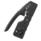 Multifunctional Seven-type Through-hole Crystal Head 6P8P Wire Stripping Network Tool Extrusion Crimping Wire Network Cable Pliers