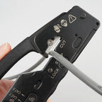 Multifunctional Seven-type Through-hole Crystal Head 6P8P Wire Stripping Network Tool Extrusion Crimping Wire Network Cable Pliers