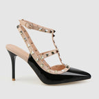 Pointed Stiletto Rivets Shallow Mouth High Heels, 34, 35, 36, 37, 38, 39, 40, 41, 42, 43