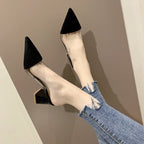 Fashion Pointed Head Thick Bottom Sandals Slippers, 34, 35, 36, 37, 38, 39