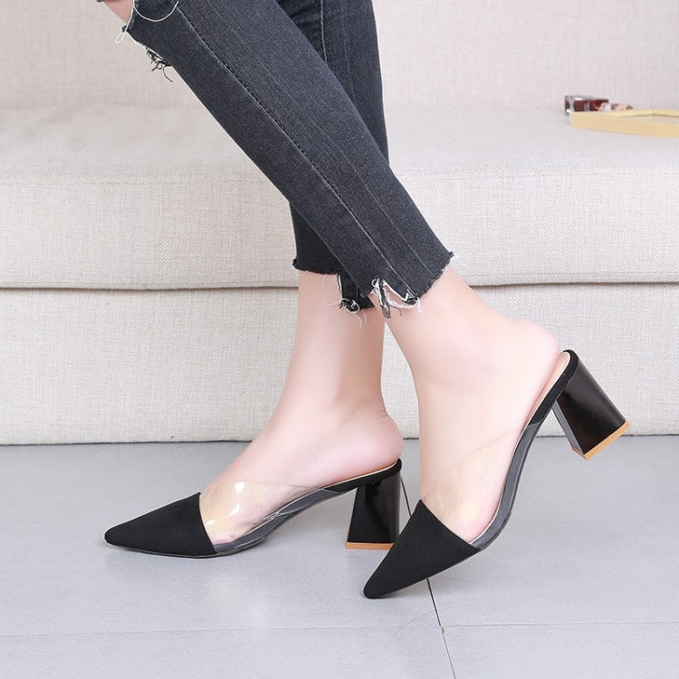 Fashion Pointed Head Thick Bottom Sandals Slippers, 34, 35, 36, 37, 38, 39