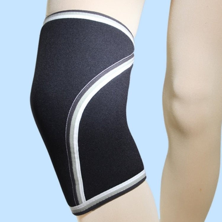 7mm SCR Neoprene Rubber Weightlifting Knee Pads Outdoor Sports Protector, S, M, L, XL, XXL