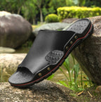 Men Casual Beach Shoes Slippers Microfiber Wear Sandals, 37, 38, 39, 40, 41, 42, 43, 44, 45