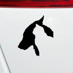 10 PCS Dog and Cat Car Stickers Pet Reflective Waterproof Stickers, Dog and Cat
