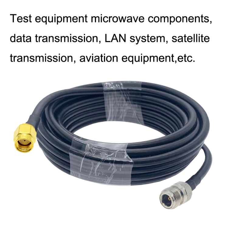 RP-SMA Male to N Female RG58 Coaxial Adapter Cable, RP-SMA Male to N Female 0.5m, RP-SMA Male to N Female 1m, RP-SMA Male to N Female 1.5m, RP-SMA Male to N Female 3m, RP-SMA Male to N Female 5m, RP-SMA Male to N Female 10m