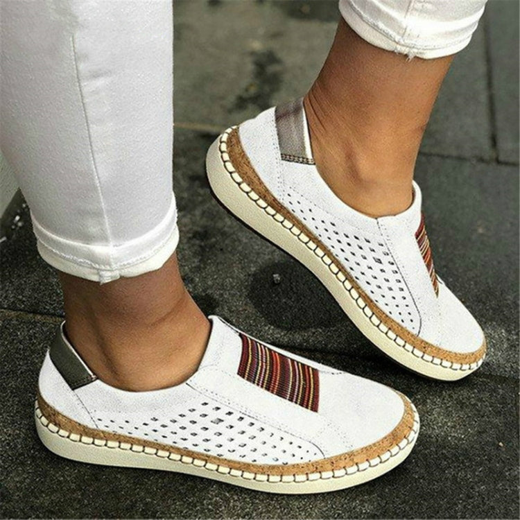 Women Breathable Hollow Out Female Casual Flats Shoes, 35, 36, 37, 38, 39, 40, 41, 42, 43