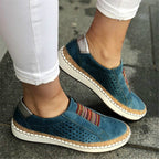 Women Breathable Hollow Out Female Casual Flats Shoes, 35, 36, 37, 38, 39, 40, 41, 42, 43