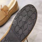 Solid Color Velvet Warm Female Flat Cotton Non-slip Shoes, 35, 36, 37, 38, 39, 40