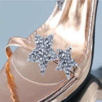 Sexy Peep Toe Five Pointed Star High Heels Sandals Wedding Shoes, 34, 35, 36, 37, 38, 39, 40