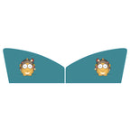 1 Pair Car Window Magnet Sunshade Curtain Heat Insulation Sun Block, 1 Pair (Hedgehog), 1 Pair (Blue Owl), 1 Pair (Antlers), 1 Pair (Kangaroo), 1 Pair (Catman)