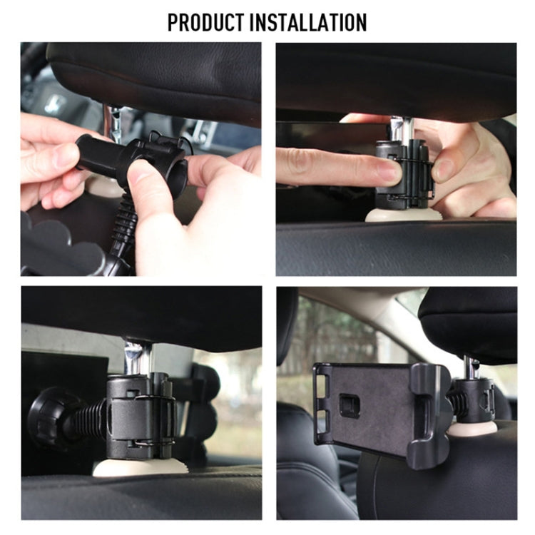 Universal Adjustable Car Tablet Stand Holder Car Seat Back Bracket For 4-11 Inch Tablet