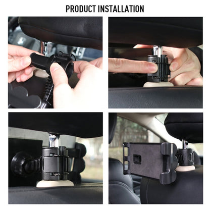 Universal Adjustable Car Tablet Stand Holder Car Seat Back Bracket For 4-11 Inch Tablet