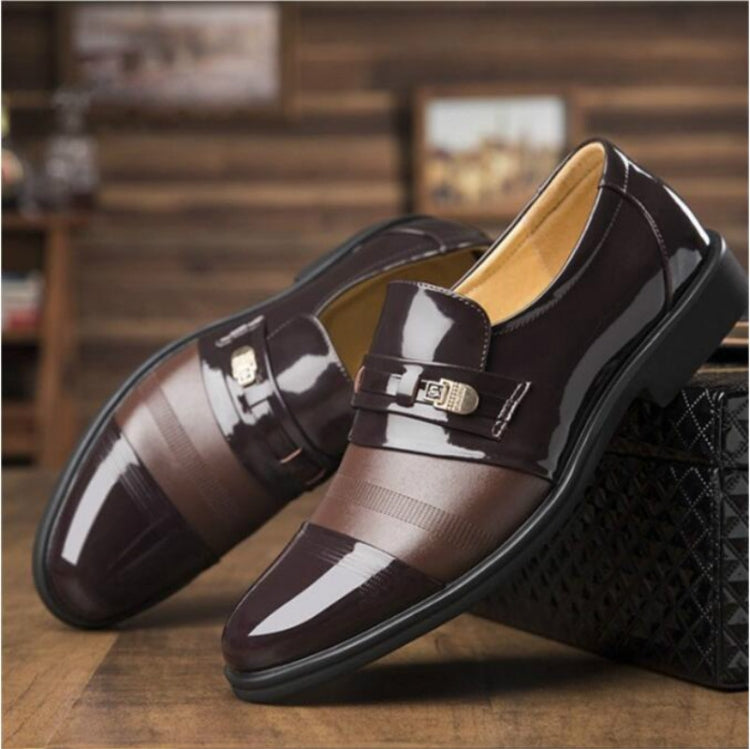 Men Summer Hole Shoe Slip-on Dress Business Shoes, 38, 39, 40, 41, 42, 43, 44, 45, 46, 47, 48