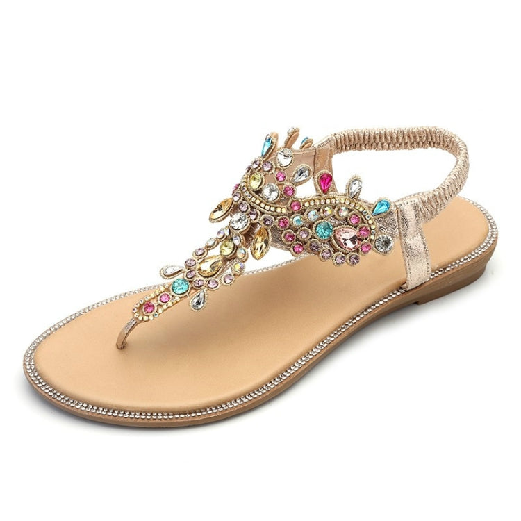 Female Rhinestones Flats sandals, 36, 37, 38, 39, 40, 41