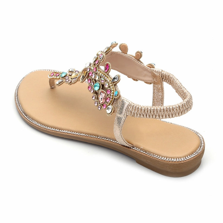 Female Rhinestones Flats sandals, 36, 37, 38, 39, 40, 41