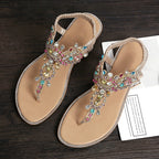 Female Rhinestones Flats sandals, 36, 37, 38, 39, 40, 41