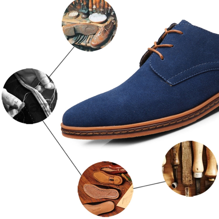 Oxford Suede Leather formal Shoes Male Casual Classic Sneakers, 44