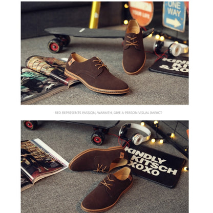 Oxford Suede Leather formal Shoes Male Casual Classic Sneakers, 44