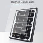 Waveshare Monocrystalline Silicon Solar Panel (5.5V 6W), Toughened Glass Surface, 24076