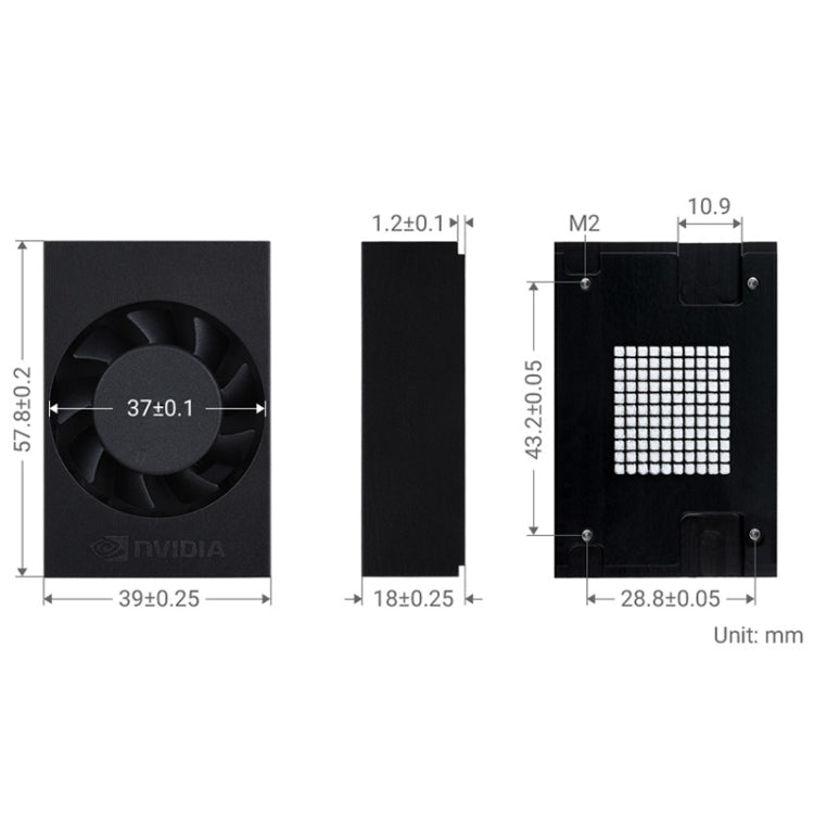 For Jetson Orin Waveshare 24076 Cooling Fan Speed Adjustable, For Jetson Orin