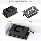 For Jetson Orin Waveshare 24076 Cooling Fan Speed Adjustable, For Jetson Orin