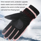 1 Pair WZ-207 Outdoor Warm And Windproof Thickened Cycling Sports Anti-fall Gloves, WZ-207 (Blue Pink), WZ-207 (Gray Pink), WZ-207 (Coffee Gray), WZ-207 (Pink Gray)