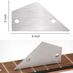 GNR2 Stainless Steel Measurement Bass Guitar Neck Ruler, Single Teeth, Single Teeth + Leveling Ruler
