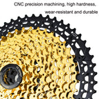 VG Sports Split Mountain Bike Lightweight Cassette Flywheel, 9 Speed 42T (Gold), 10 Speed 42T (Gold), 10 Speed 50T (Gold), 11 Speed 50T (Gold), 11 Speed 52T (Gold), 12 Speed 50T (Gold), 12 Speed 52T (Gold)