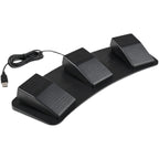 Pcsensor FS23 CF Foot Pedal Switch Keyboard Control Mouse Game Combo Pedal, Photoelectric Mute, Mechanical Sound